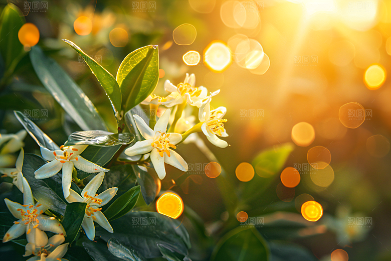 桂花四季桂花朵摄影图