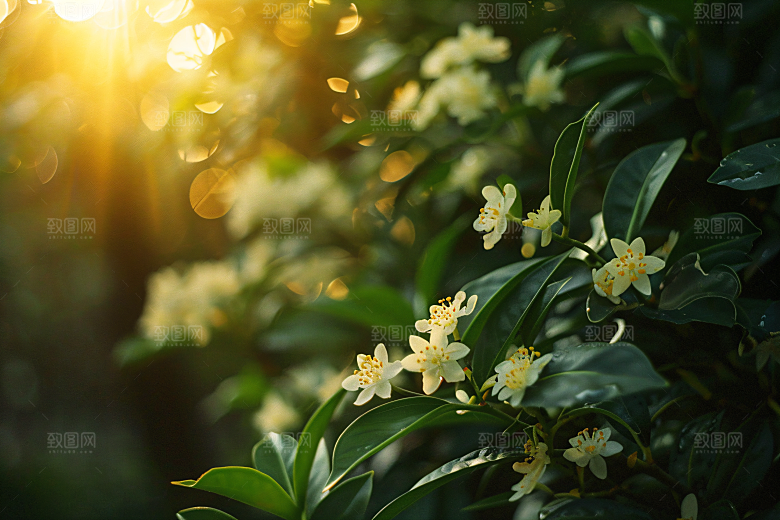 桂花植物四季桂摄影图