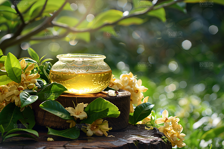 桂花高清金桂摄影图