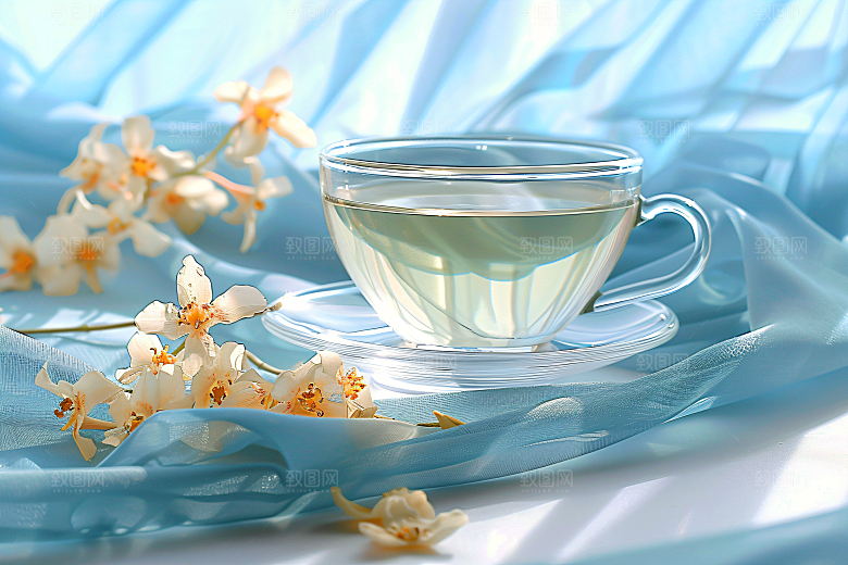 桂花芳香花朵摄影图