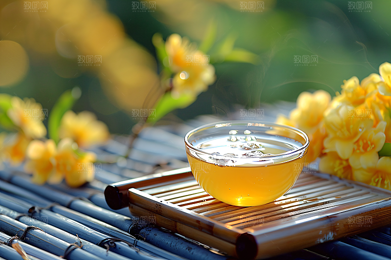 桂花初秋花朵摄影图