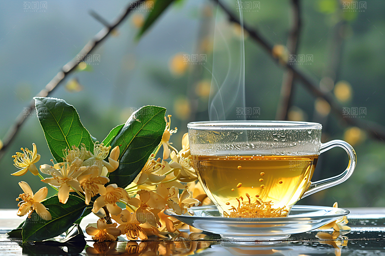 桂花芬芳初秋摄影图