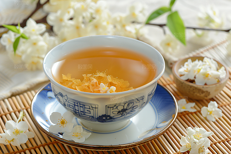 桂花清新秋季摄影图
