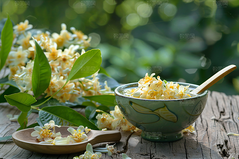 桂花芳香唯美摄影图