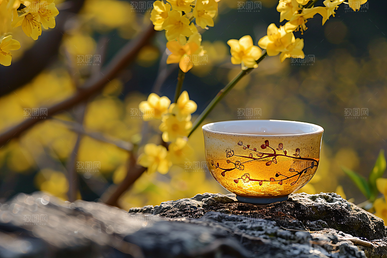 桂花树木芬芳摄影图