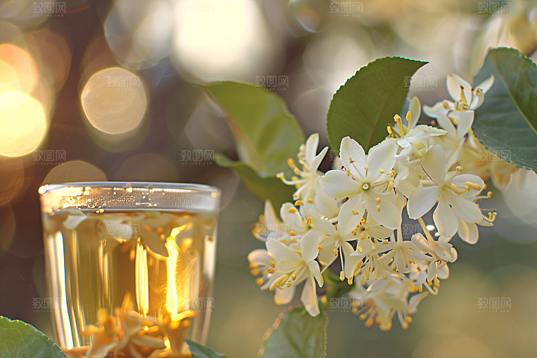 桂花四季桂唯美摄影图