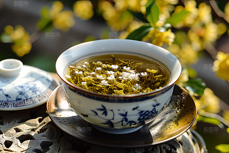 桂花唯美四季桂摄影图