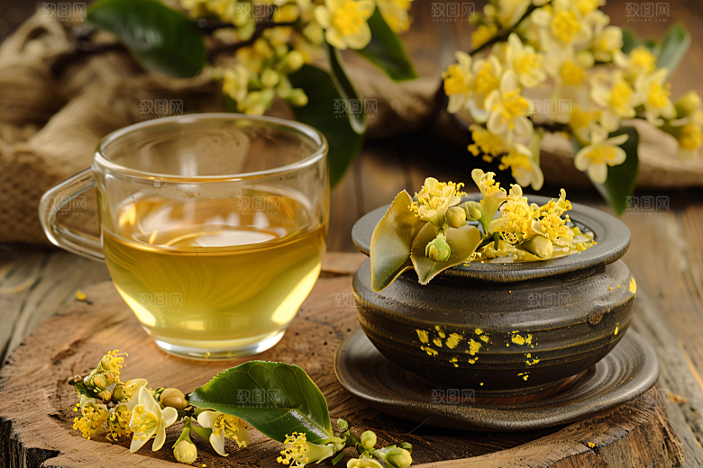 桂花初秋树木摄影图