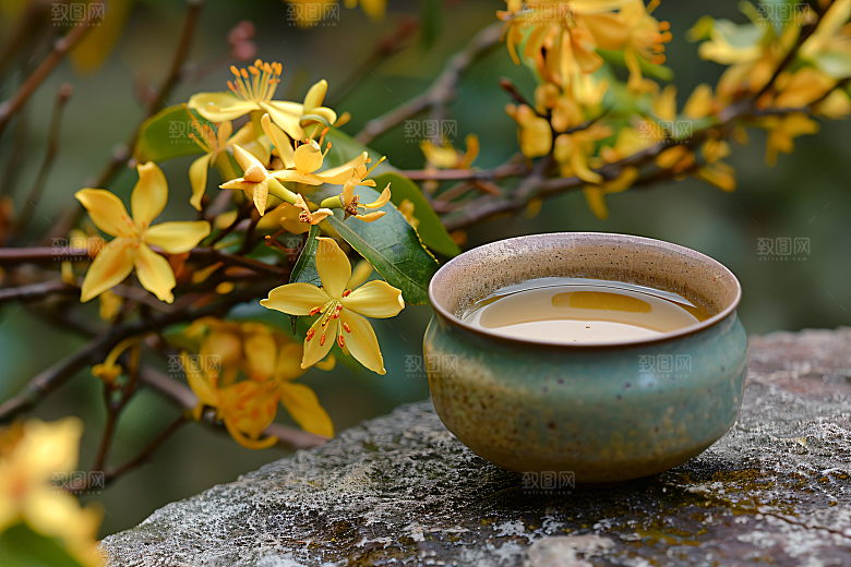 桂花芳香秋季摄影图