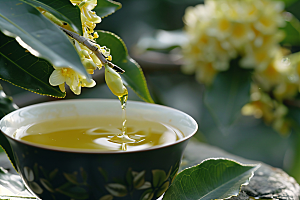 桂花花卉高清摄影图