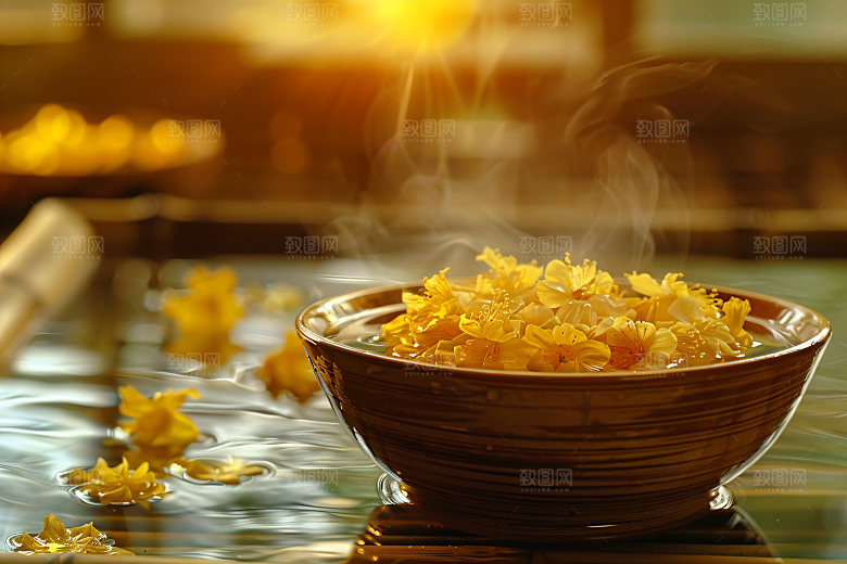 桂花芳香初秋摄影图