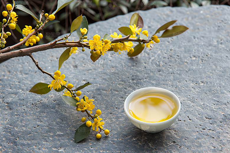 桂花花朵秋季摄影图