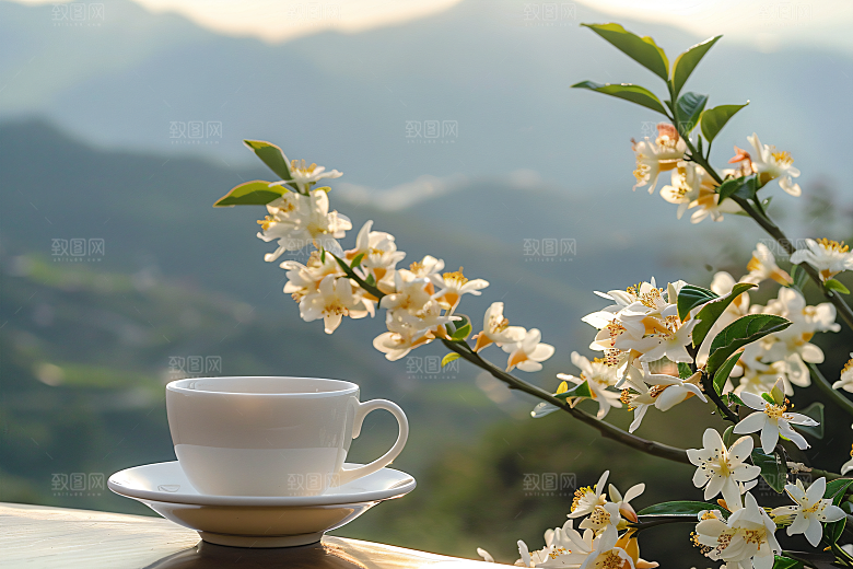 桂花秋季花朵摄影图