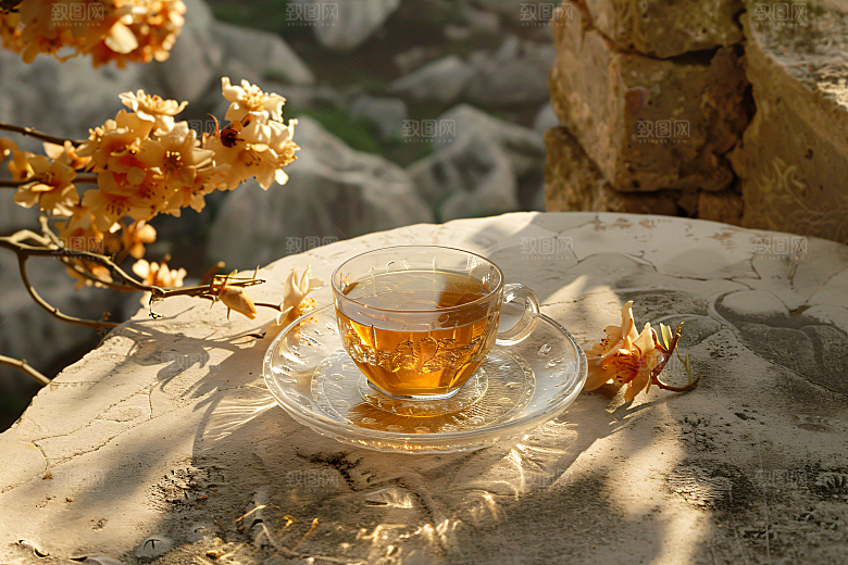 桂花花朵花卉摄影图