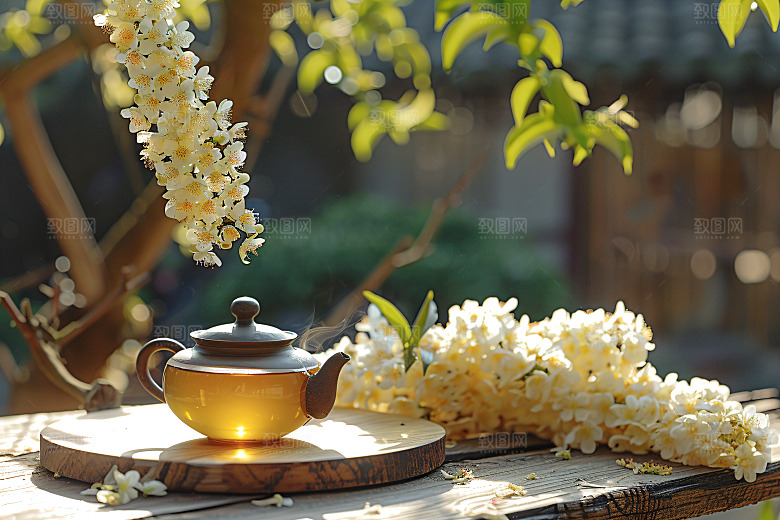 桂花秋季芳香摄影图