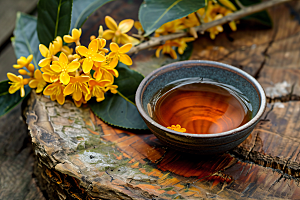 桂花初秋花朵摄影图