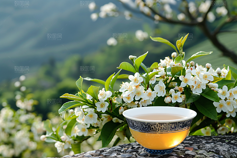 桂花花卉金桂摄影图