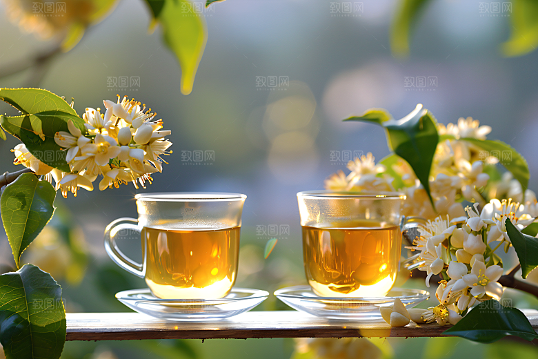 桂花四季桂花卉摄影图