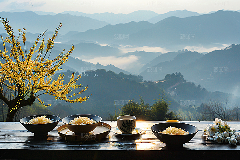 桂花秋季花卉摄影图
