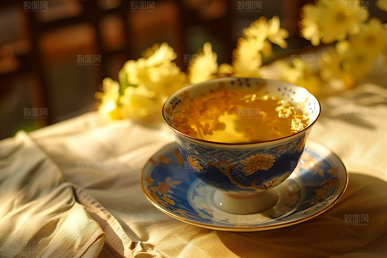 桂花唯美植物摄影图