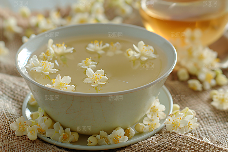 桂花花朵初秋摄影图
