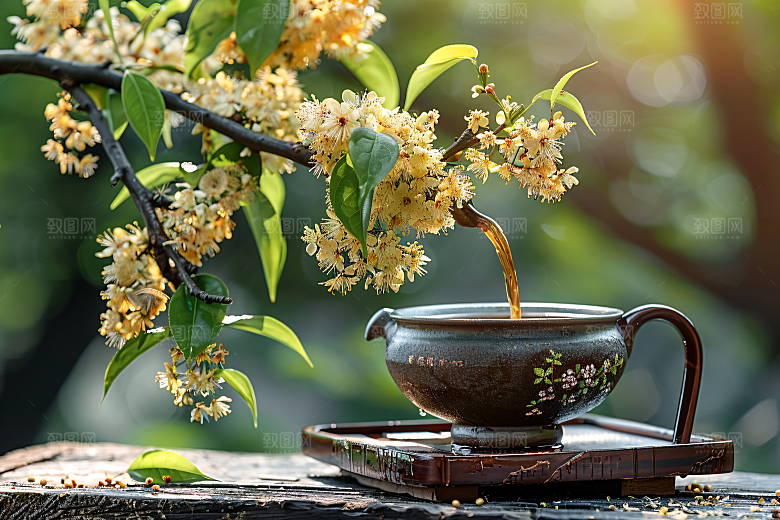 桂花清新高清摄影图