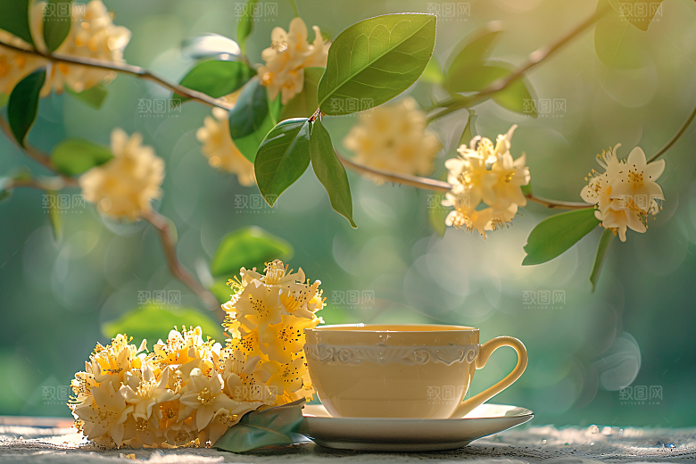 桂花唯美芬芳摄影图