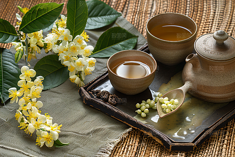 桂花金桂树木摄影图