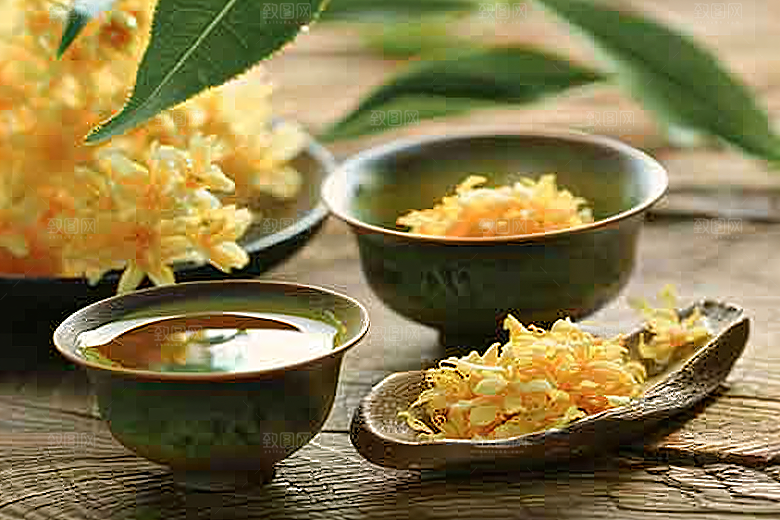 桂花花朵芳香摄影图