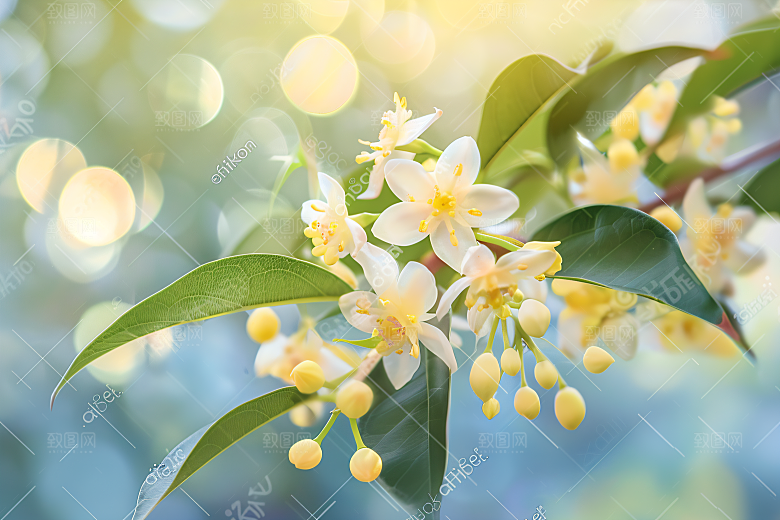桂花芬芳树木摄影图