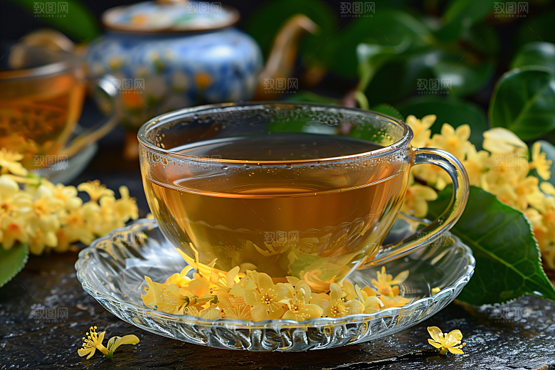 桂花初秋花卉摄影图