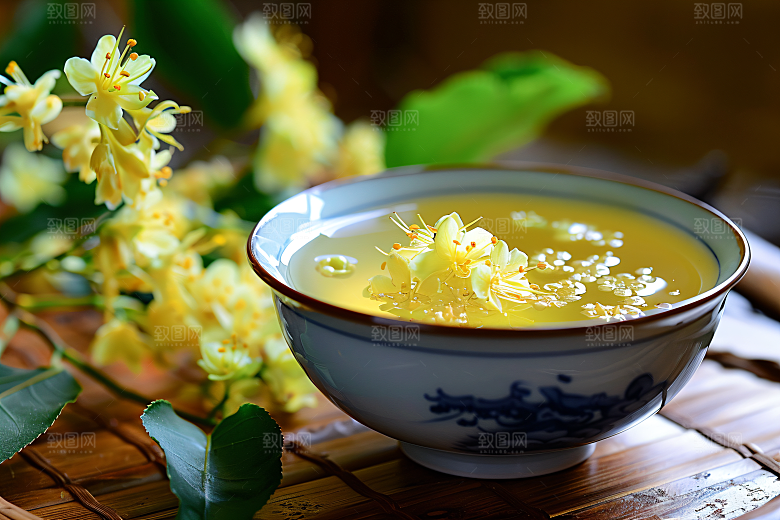 桂花四季桂初秋摄影图