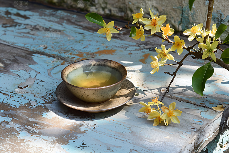 桂花金桂树木摄影图