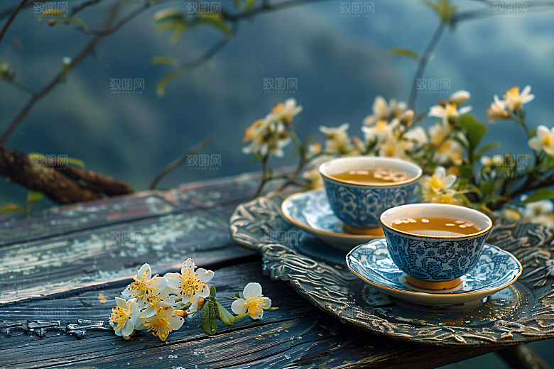 桂花花朵植物摄影图