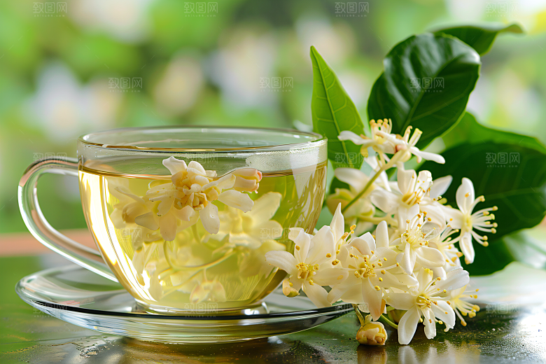 桂花四季桂芬芳摄影图