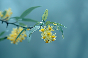 桂花植物树木摄影图