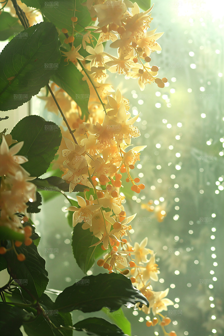 桂花芳香金桂摄影图
