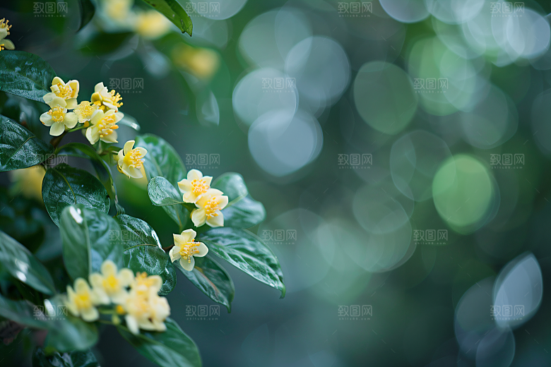 桂花芬芳唯美摄影图