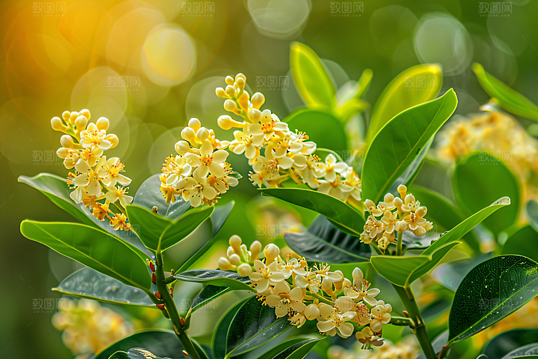 桂花芬芳植物摄影图