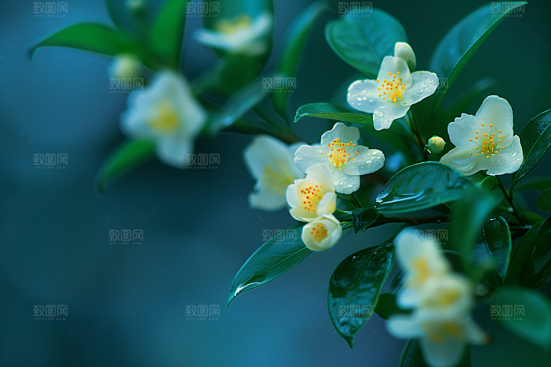 桂花金桂树木摄影图