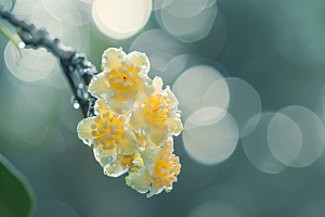 桂花花卉树木摄影图