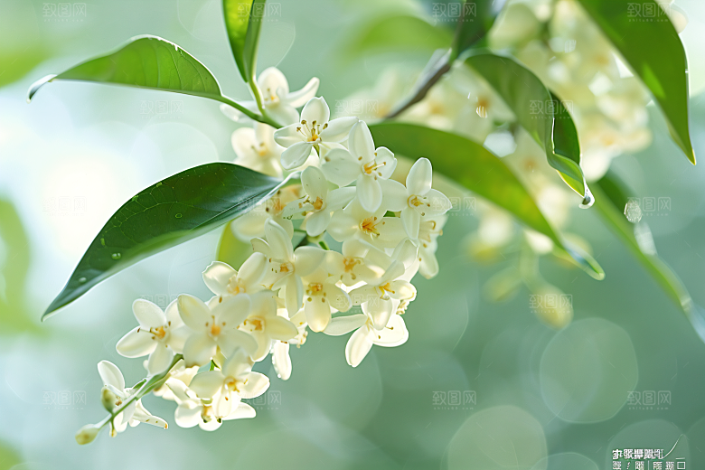 桂花四季桂唯美摄影图