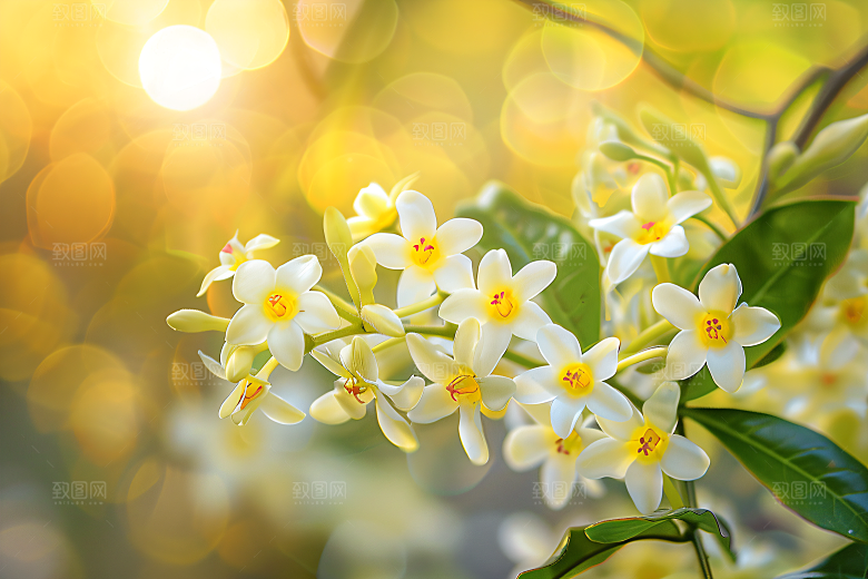 桂花花卉四季桂摄影图