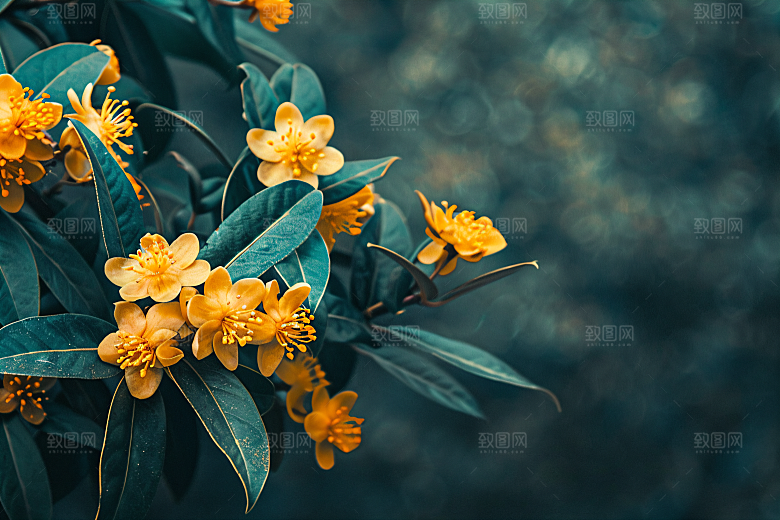 桂花初秋芬芳摄影图