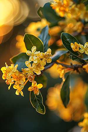 桂花芳香高清摄影图