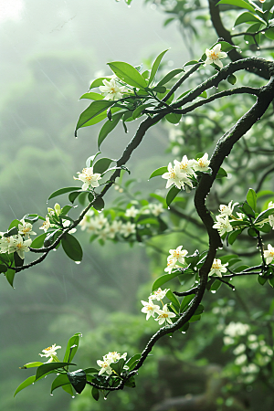 桂花芬芳自然摄影图