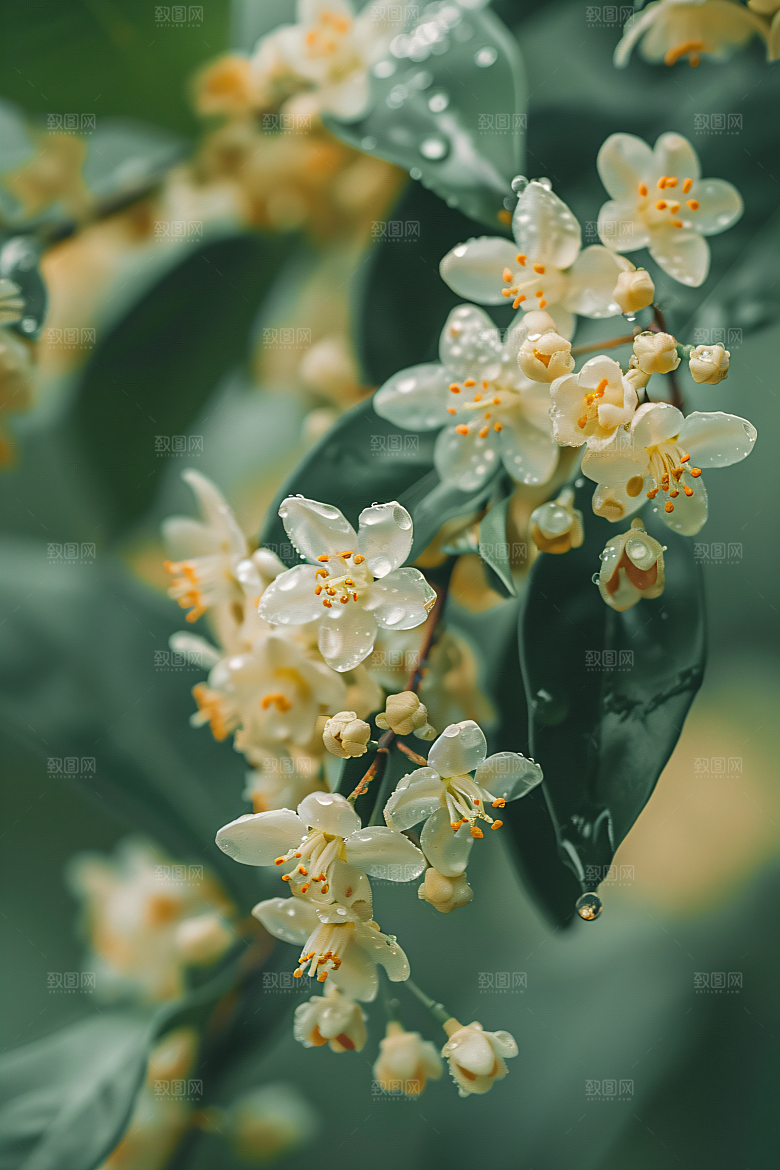 桂花四季桂自然摄影图