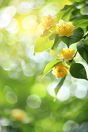 桂花花卉植物摄影图