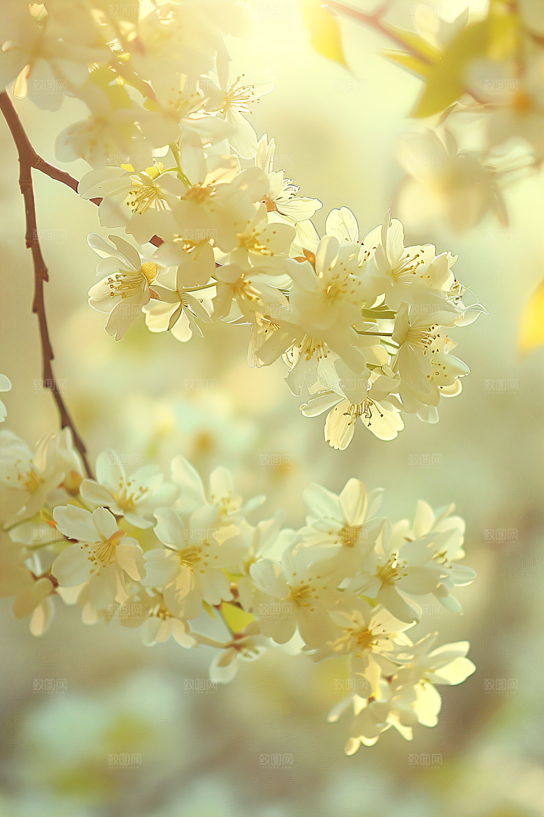 桂花树木芳香摄影图