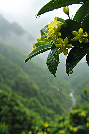 桂花花朵芳香摄影图